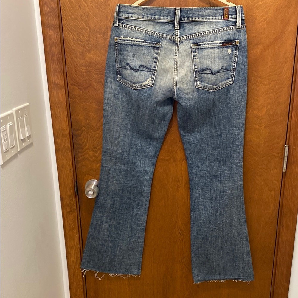 For all 7  mankind  flare Women's Blue Jeans size 28
